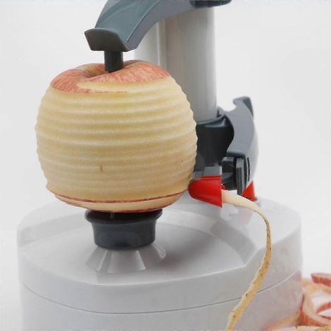 Éplucheur électrique automatique inox pour pommes de terre, fruits et oranges, design acier inoxydable (1/2)