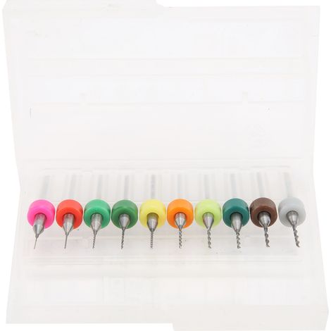 Fafeicy Hochleistungs-Wolframstahl-Bit-Set, Spiralnut-Design für reibungslosen Spanabtransport, 0,3 bis 1,2 mm Mikro-Drehungen, verwendet auf a.