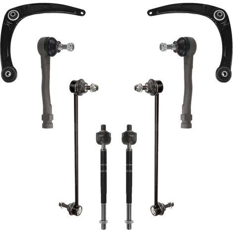 KIT BRACCIO OSCILLANTE 8 PEZZI COMPATIBILE CON CITROËN BERLINGO MULTISPACE (B9) 1.6 HDi / Kit Sospensione Completo OE/OEM / Bracci Oscillanti + Testine Sterzo / Sostituzione Diretta OEM