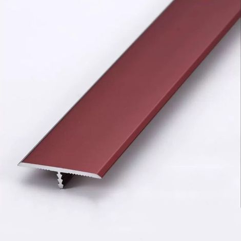 Profilé de Transition en T - 1 Pièce - Aluminium Anodisé - Liaison Sols et Protection - Intérieur Extérieur - 90cm Noir ou Argenté (1/5)