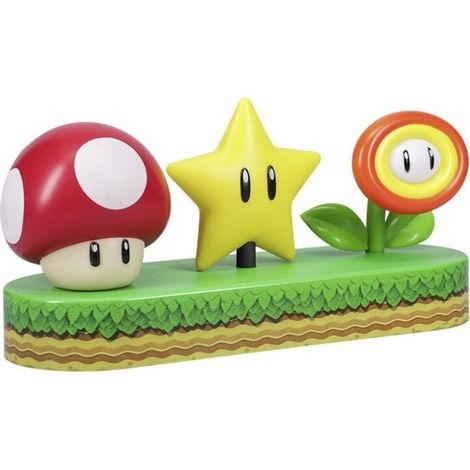 Lampada con icona Super Mario Bros con luce LED, design 3D