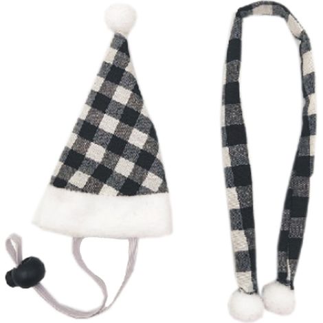Ensemble Vêtements Noël Pour Petit Animal - Chapeau Réglable Avec Ceinture Élastique - Pour Hamster Lapin Furet Lézard - 1 Pièce (1/5)