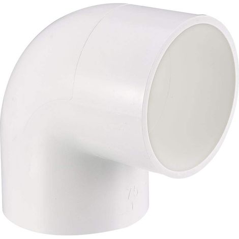 75mm Coude PVC Raccord Tuyau 90° 2 Pcs (1/4)