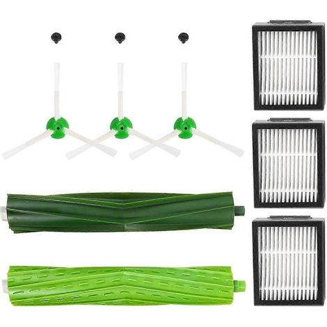 Kit de cepillos y filtros de repuesto para aspiradoras iRobot Roomba Series E5, E6, I7 y I7+. (1/4)