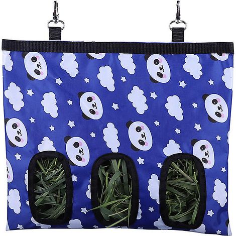 Sac de rangement suspendu pour foin pour cobayes et chinchillas - Tissu Oxford pour lapins, hamsters et petits animaux (1/4)