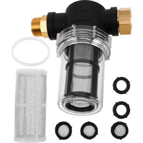 Filtre à eau pour machine à laver, raccords rapides pour tuyau d'arrosage, 32 pièces (1/5)