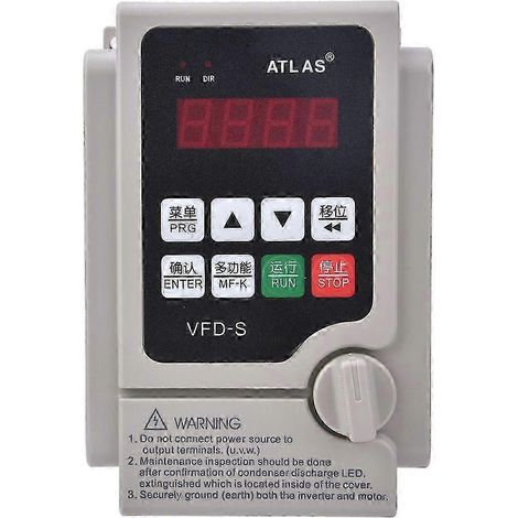Variateur de fréquence 380V triphasé, convertisseur VFD 2,2 kW, entrée triphasée sortie triphasée, régulateur de vitesse industriel (1/4)