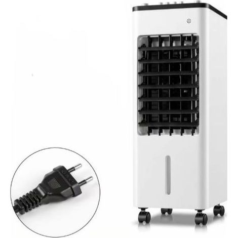 Ventilateur portable mécanique 50 W, blanc, réservoir d'eau 6 L, 3 vitesses de ventilation -AquaForge