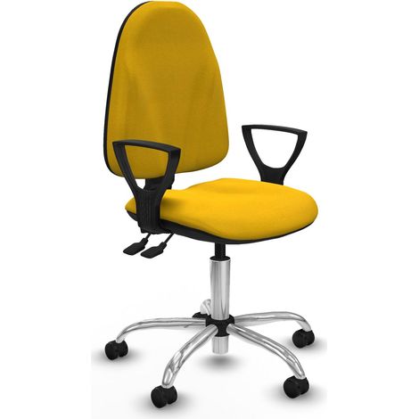 Piqueras et Crespo BFN05RF Silla de oficina moderna amarilla
