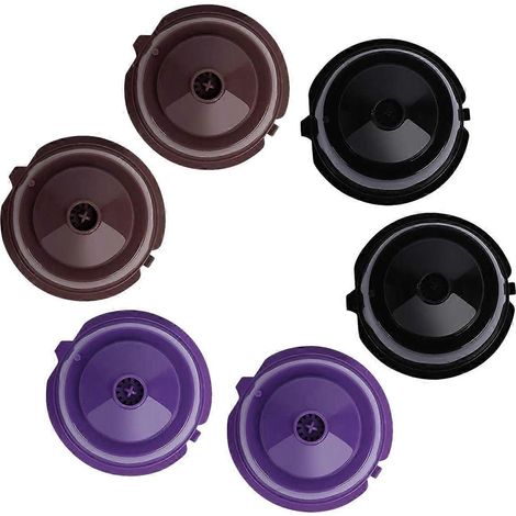 Lot de 6 filtres à café pour capsules de café rechargeables -- (1/5)