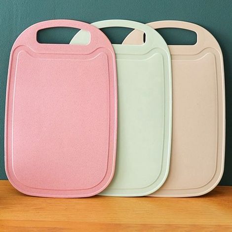 Juego de 3 mini tablas de cortar para cocina,tabla pequeña para cortar fruta,tapete de corte de paja de trigo de plástico,apto para lavavajillas