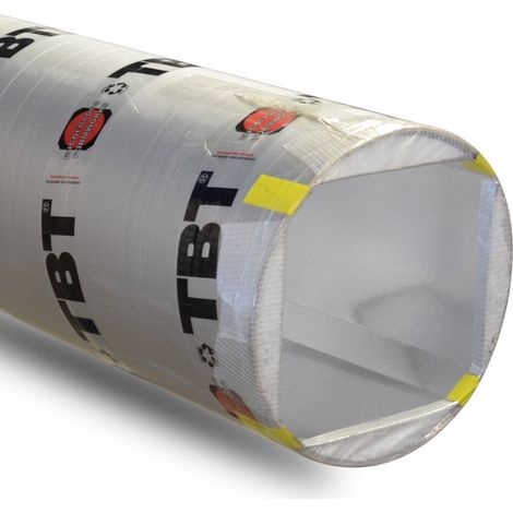 Moncoffrage – Tube de coffrage carton 15 x 15 cm – Angles coupés – Long 3,00 ml – Découpe nette sans éclat – 100 % recyclable (1/3)