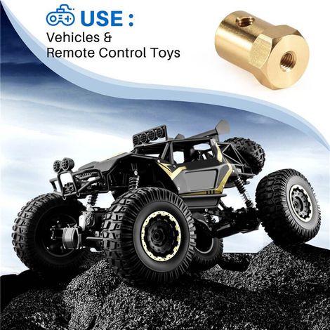 8 adaptadores hexagonales de latón de 5 mm a 12 mm para bujes de ruedas, compatibles con coches RC WPL D12 C14 C24 B14 B24 B16 B36 MN D90 MN99S.