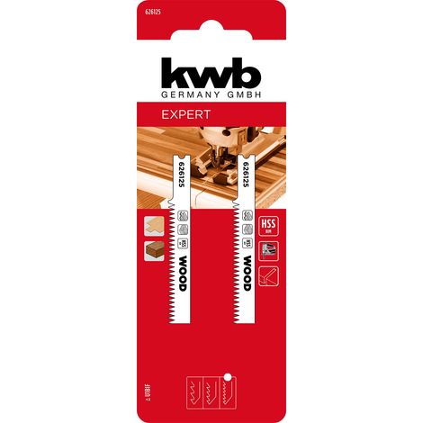 2x Lames de scie sauteuse pour stratifié (pour stratifié, bois dur, bi-métal) (1/2)