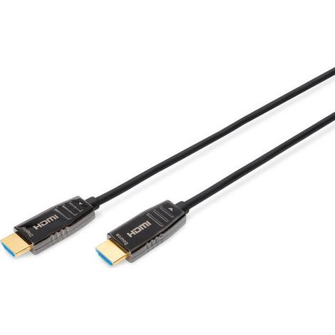 Digitus Cable de fibra óptica híbrido HDMI AOC, UHD 8K, 30 m (1/4)