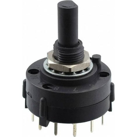 C & K Switches A11005RNCQ Rotary-Switch A Series Commutateur rotatif 125 V/AC, 125 V/DC 2.5 A Positions de commutation