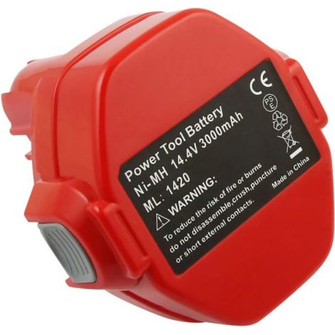 Batterie de Remplacement - AVIZAR - 1420 - Ni-MH 14,4V - 3000mAh - Rouge (1/3)