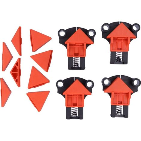 Angle clamp, 60° 90° 120° Right angle clamps Removable angle head for woodworking, cabinet, furniture repair connection (1/5)