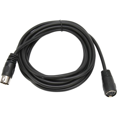Câble DIN mâle vers femelle 6 broches pour connexion de données audio et audio, rallonge pour appareils audio numériques