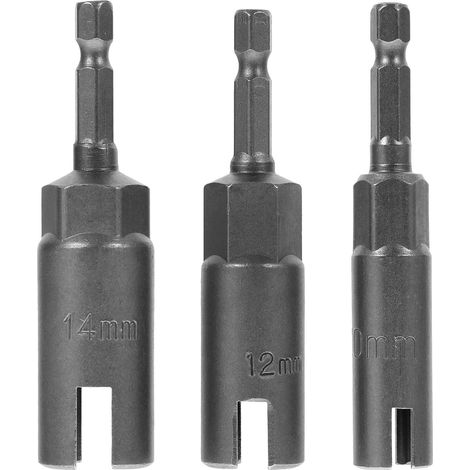 Tournevis à Douille 1/4 Pouce 3 Pièces en Acier Chrome Vanadium Serrage de Boulons pour Installation de Stores Résistants aux Tempêtes pour Écrous à Oreilles (1/5)