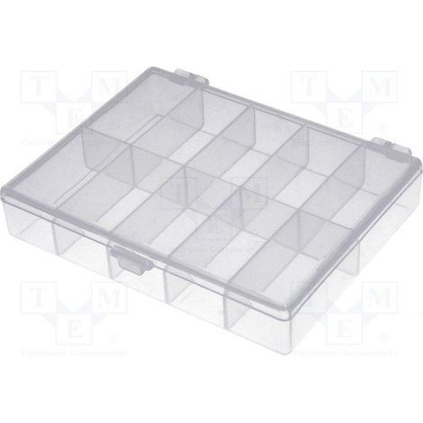 Box 10 Containers 22x44x18,5mm Transparent Nb-box10