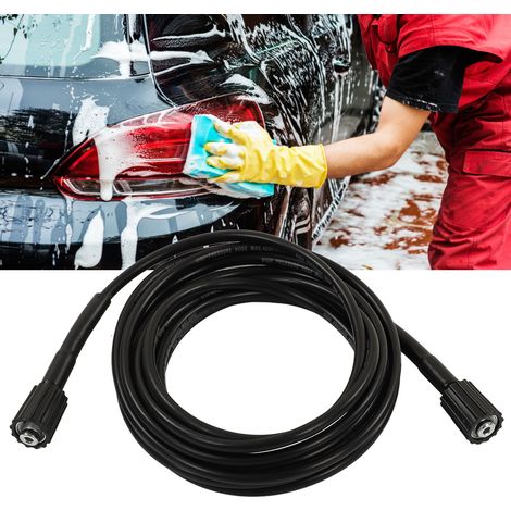 9 m Hochdruck-Wasserschlauch für Reinigungsmaschinen, Haus- und Garten-Autowaschschlauch, explosionsgeschützter PVC-Gummi-Hochdruckschlauch, M22-1,5 an beiden Enden, 15 mm Kern. (1/5)