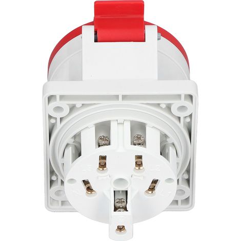 IP44 wasserdichte Industriesteckdose, Luftfahrtstecker, 3P+E+N, 32A, 220-380V, 240-415V Netzteil (1/5)