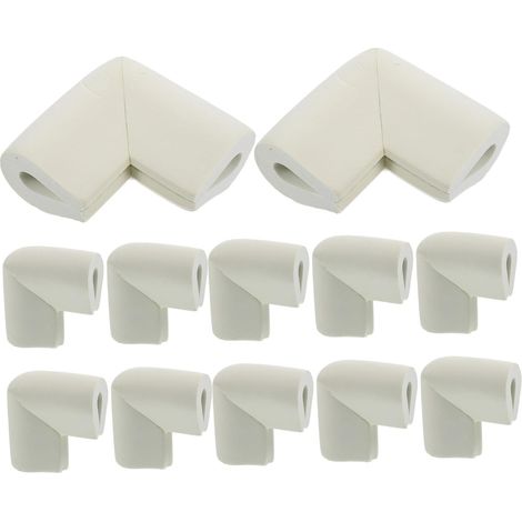 12 protège-coins pour meubles - mousse - blanc - forme U (1/5)