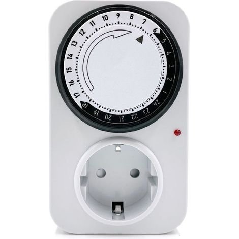 Programmateur journalier mécanique avec Voyant 4000W - Blanc (1/5)