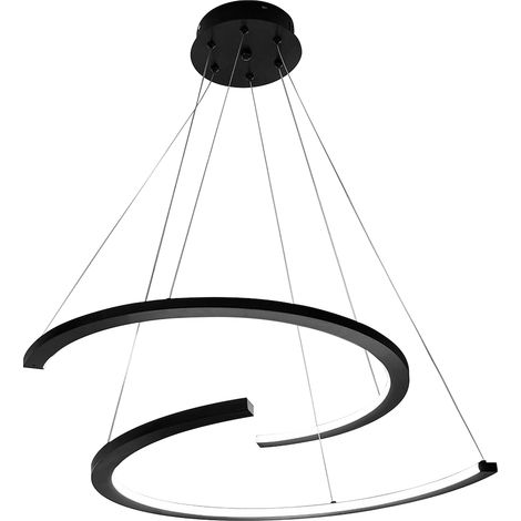 Suspension LED Doublemoon noire Milagro ML1178 (1/5)
