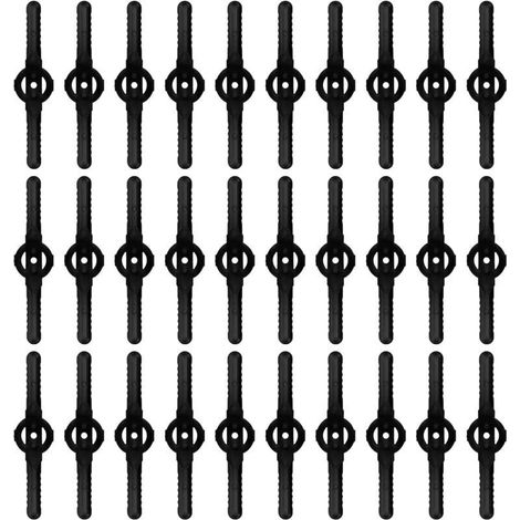 30-teiliges Set mit Kunststoff-Ersatzklingen, Trimmerklingen, Mähklingen, kompatiblen Ersatzklingen für Akku-Trimmer (1/5)