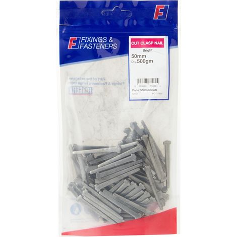 ForgeFix 500NLCC50B Cut Clasp Nail Bright Finish 50mm Bag Weight 500g FORCC50B500