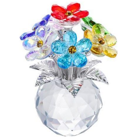 New Forget-Me-Not Bouquet Acrylic Craft Bouquet Home Decor Ornament - Colorful -