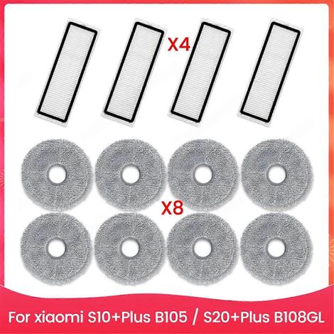 HEPA-Filter für Xiaomi S10+ Plus B105 / S20+ Plus B108GL Staubsauger, Ersatzteil für Staubsauger