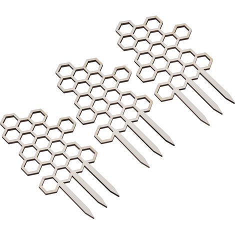 Lot de 3 treillis en bois pour plantes grimpantes en pot, à monter soi-même, pour jardin ou balcon.