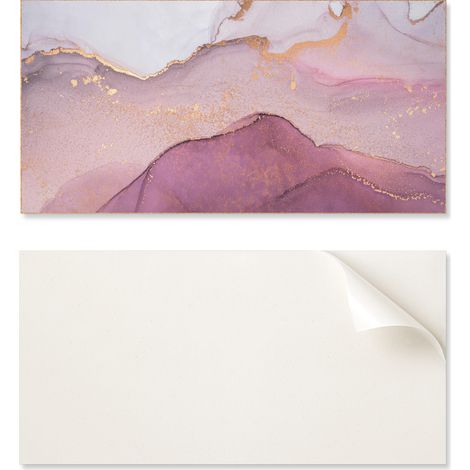 Panel de vinilo autoadhesivo para habitaci贸n de adolescente, 120x60 cm, paisaje abstracto con olas.