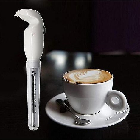 Greek Frappe Maker Electric Hand Mixer Powerful 25w Turbo Frother Whisk Long 15cm Mixing Wand black
