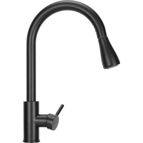 Robinet extractible mitigeur rotatif polyvalent en d'eau avec vitesses G1/2 2 acier inoxydable (1/4)