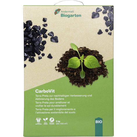 Andermatt Biogarten CarboVit Feststoffdünger mit Terra Preta - 5 kg