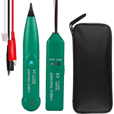 Probador de cables, detector de cables eléctricos, MS6812, comprobador de cables telefónicos, rastreador de cables profesional, rastreador de cables y teléfonos, para búsqueda de líneas (1/5)