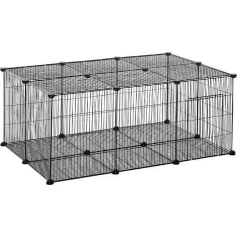 DIY Metal Pet Playpen with Door, 22 Panels Small Animal Cage for Bunnies, Chinchillas, Hedgehogs, and Guinea Pigs (1/5)