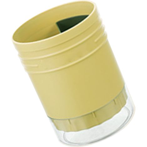 Grand porte-baguettes multifonctionnel au design original, égouttoir à couverts, porte-baguettes rond en plastique, porte-baguettes rond en émail - jaune (1/5)