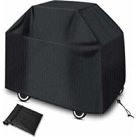 Mascot Grillabdeckung, Outdoor-BBQ-Schutzplane, wasserdichte Abdeckung, UV-Schutz, winddicht, staubdicht (145 x 61 x 117 cm, schwarz)  FLITI