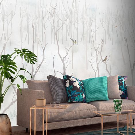 Papier peint Winter Forest - 150 x 105 cm (1/4)