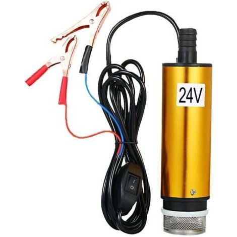 Pompe Submersible Pour Le Pompage De L'eau De Gasoil 51mm Pompe De Transfert De Carburant Ravitaillement Avec Tamis Filtrant, DC 24V