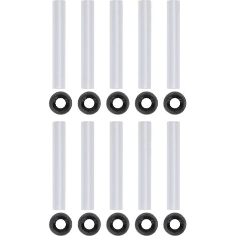 Manchons de charnière silencieux pour porte de Garage, 11mm ID 80mm de longueur, charnières d'arbre à rouleau de porte de Garage, manchons silencieux pour voiture RV (Ensemble de 10 pièces) (1/5)