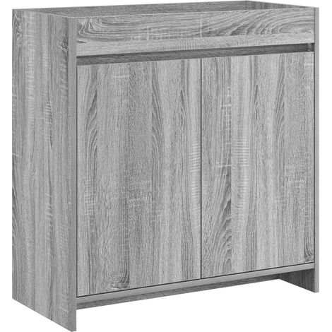 Bathroom Under Sink Cabinet Grey Sonoma 78.5 x 37.5 x 81 cm vidaXL