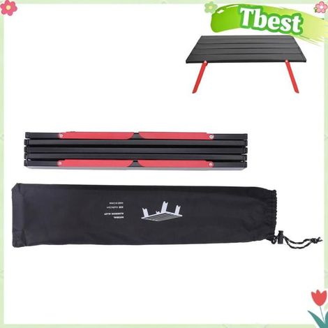 Tbest Table pliante extérieure Mini Table de Camping Compacte et Ultralégère, Table de Pique-nique Pliante Portable jeux securite (1/5)