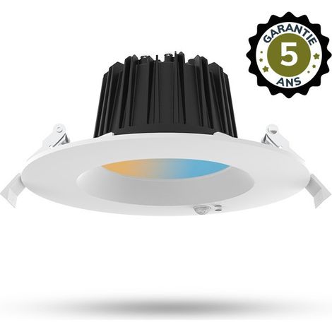 Plafonnier LED CCT multi-puissance 13/18W 3000/4000/6500K blanc Détecteur IR - Garantie 5 ans Miidex Lighting® (1/4)