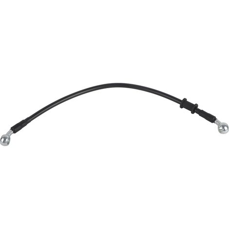 Tuyaux de frein et d'embrayage pour moto, isolés thermiquement, en acier sensible, PVC, noirs, type universel, 40 cm/15,7 pouces. (1/5)